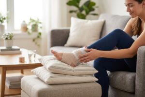 paciente con esguince de tobillo