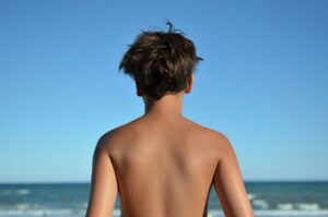 espalda de niño