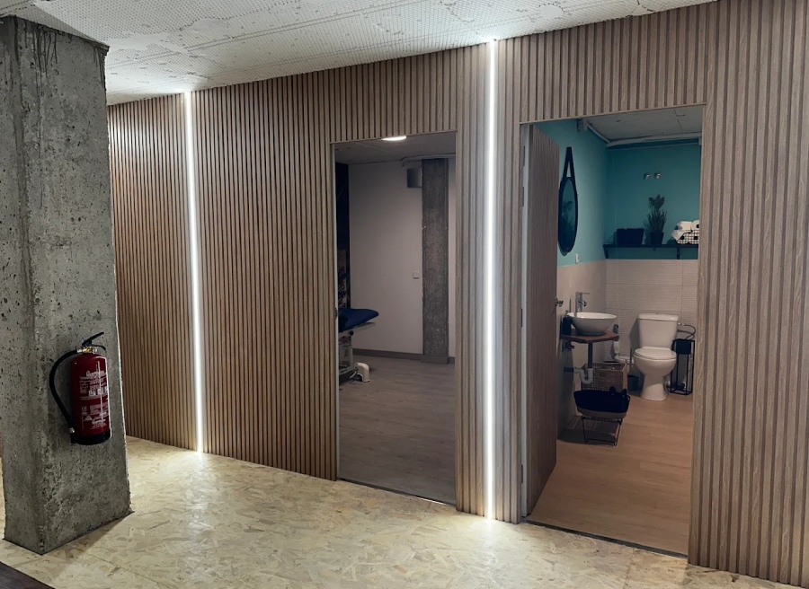 pasillo del centro de fisioterapia